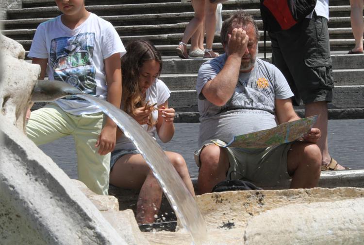 FORTE ONDATA DI CALDO A ROMA NELLA FOTO FOTO RAVAGLI/INFOPHOTO - INFOPHOTO