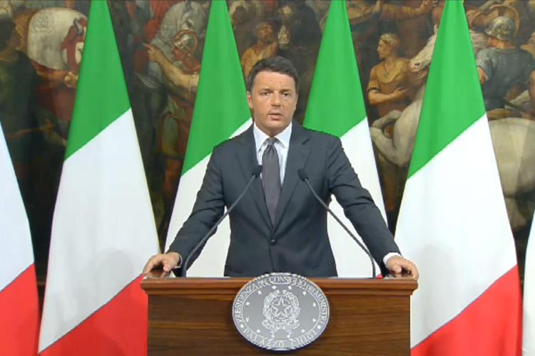 Terza onda sismica, Renzi: 