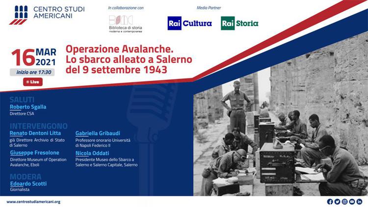 Operazione Avalanche. Lo sbarco alleato a Salerno del 9 settembre 1943 - Diretta alle 17.30