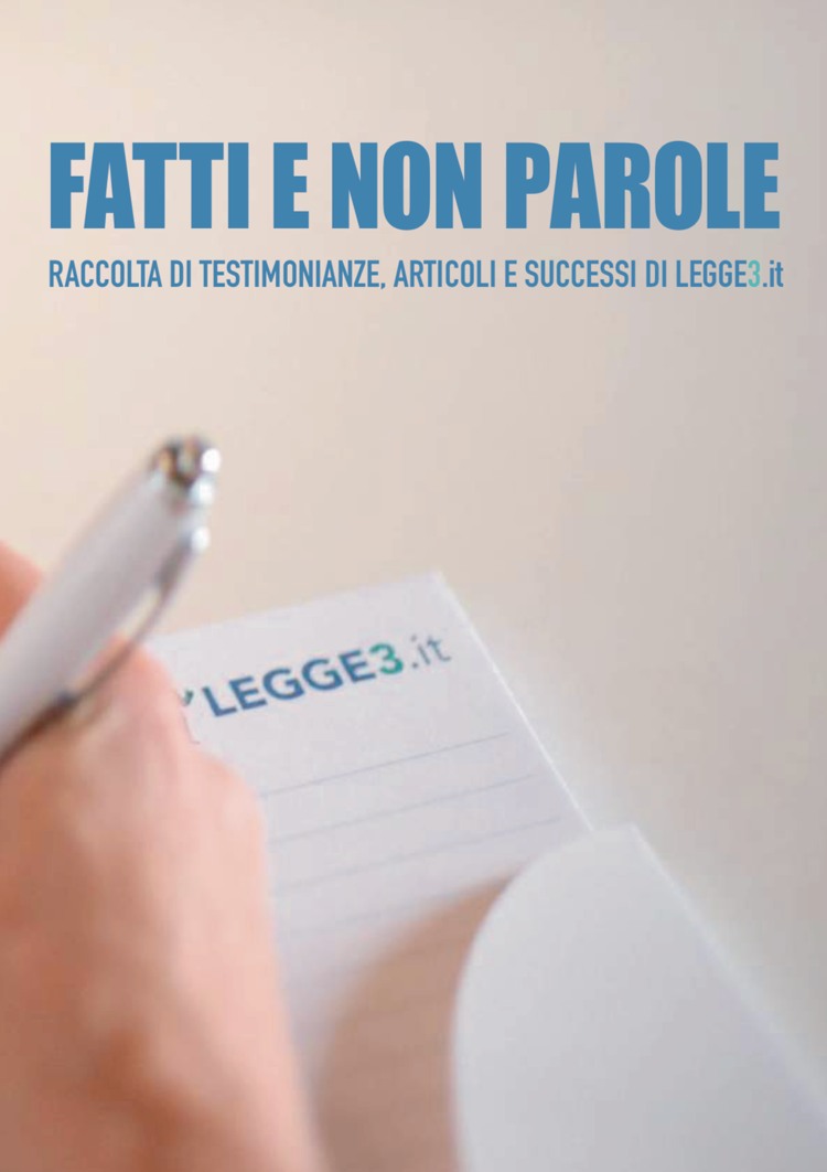 Legge3.it: arriva l’e-book gratuito ‘Fatti e non Parole’ per combattere i debiti