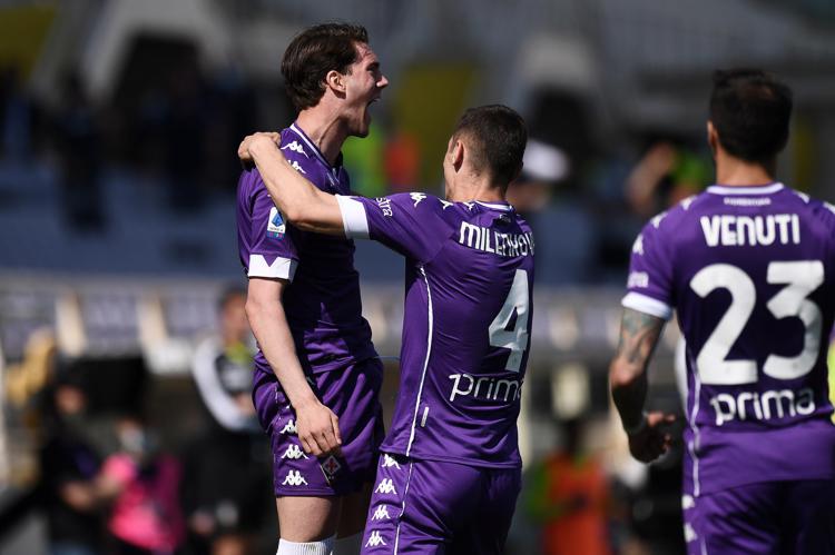 Fiorentina-Lazio 2-0, Vlahovic doppietta salvezza