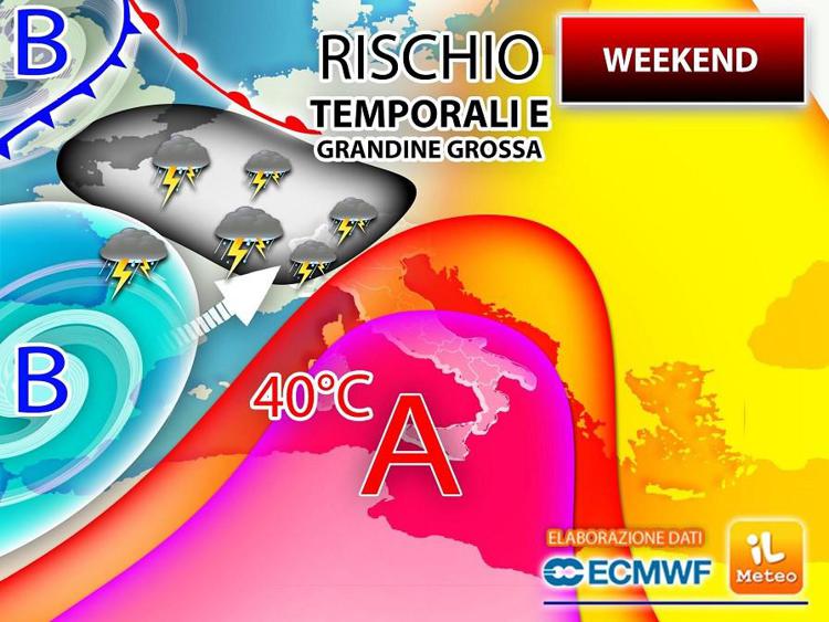 Tra caldo e temporali, rischio grandine domenica 20 giugno