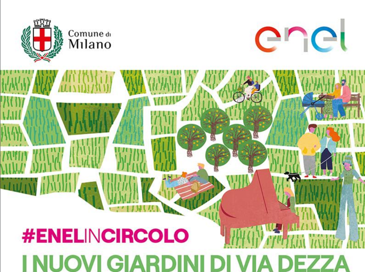 Milano, inaugurati giardini di via Dezza con sindaco Sala