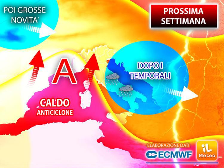 Dopo i temporali torna il gran caldo, le previsioni da lunedì 19 luglio