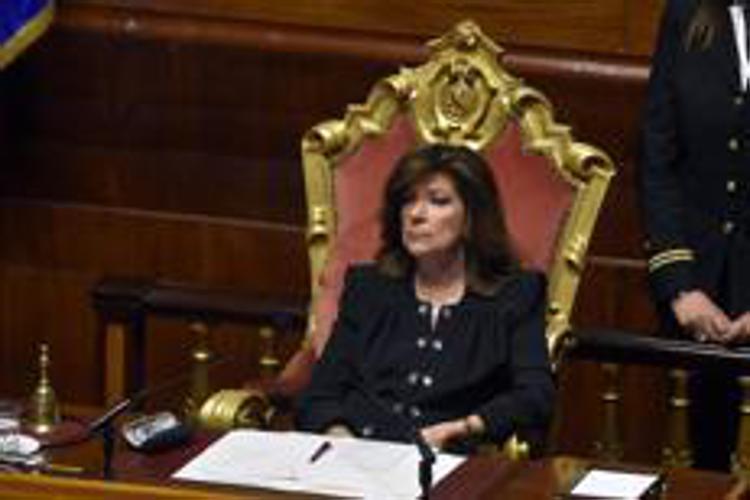 La presidente del Senato Casellati. 