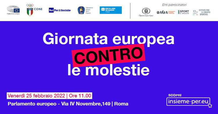 Giornata europea contro molestie, sport e politica si mobilitano