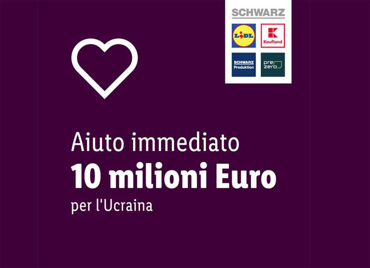 Ucraina, Gruppo Schwarz dona 10 milioni di euro in prodotti di prima necessità