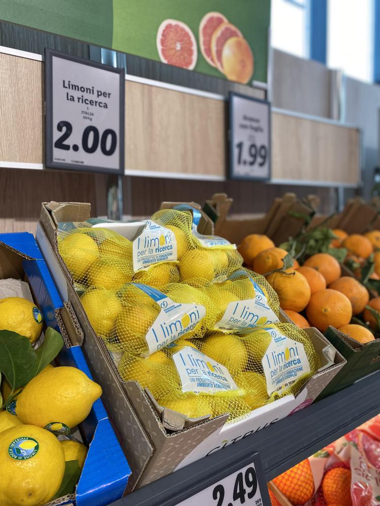 Da Lidl arrivano 'i limoni per la ricerca' di Fondazione Veronesi