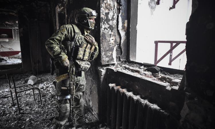 Soldato russo in Ucraina - Afp