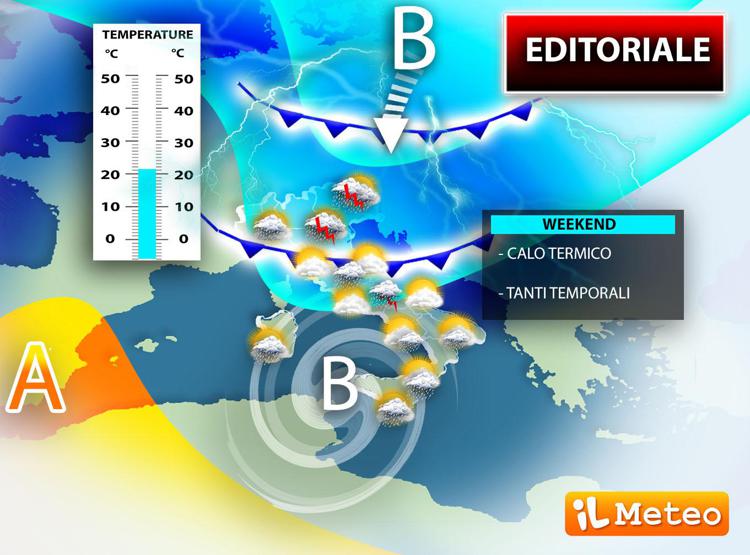 Ribaltone meteo nel weekend