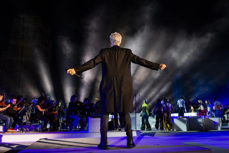 Claudio Baglioni, durante le prove prima del concerto alle Terme di Caracalla - (foto Roberto Panucci)