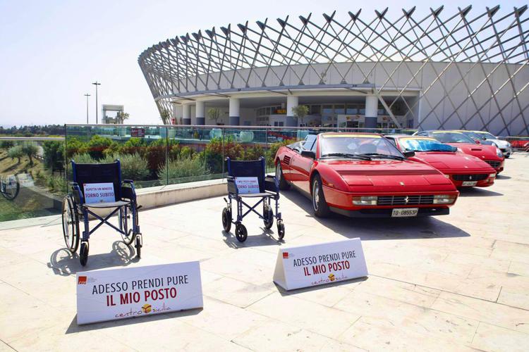 Catania, tappa 'Tour Rosso 2022' su rispetto spazi automobilisti con disabilità