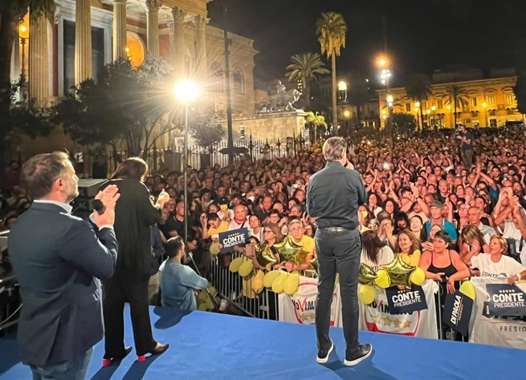 Giuseppe Conte a Palermo