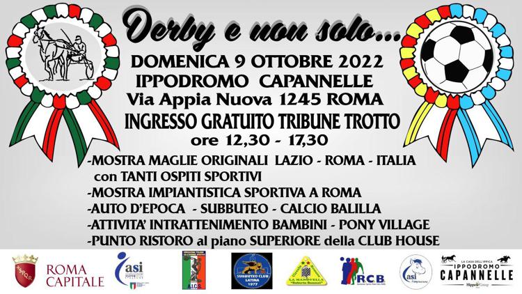 Il derby dell’Ippica e il derby del calcio romano insieme per la prima volta