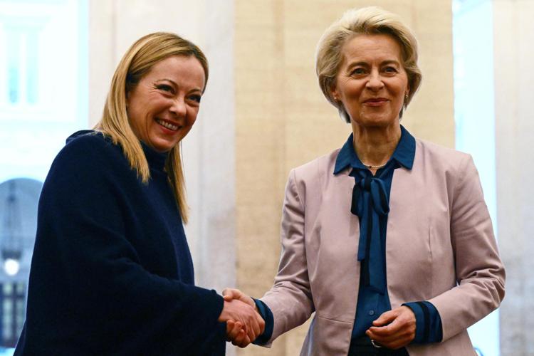 Meloni, von der Leyen, focus on migrants, recovery