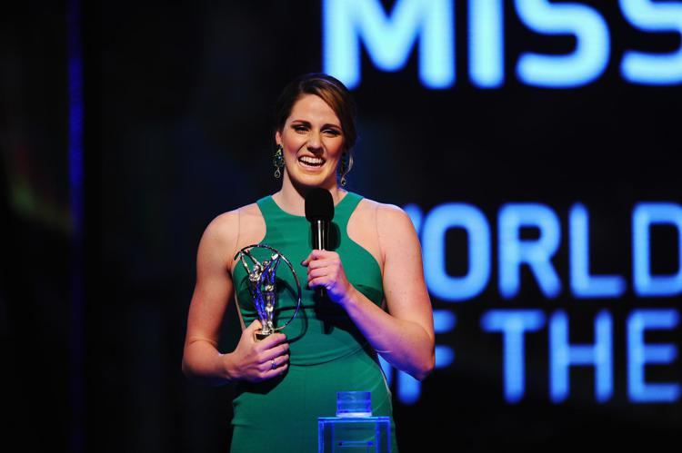 Missy Franklin con Shiffrin e Biles: 