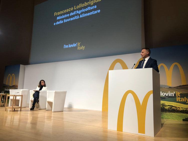 Lollobrigida, 'McDonald’s ha recepito importanza qualità prodotti italiani'