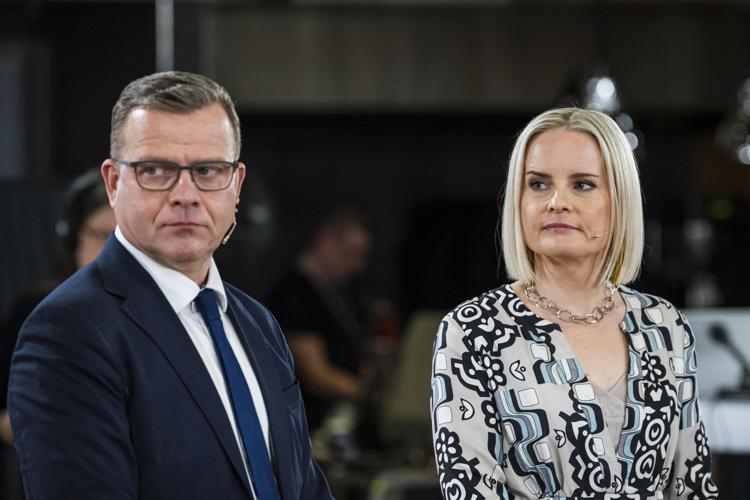 Petteri Orpo e Rikka Purra (Afp)