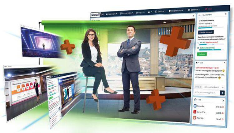 Eventi virtuali: nasce Teleskill Virtual Studios, il software per eventi in diretta e video sorprendenti