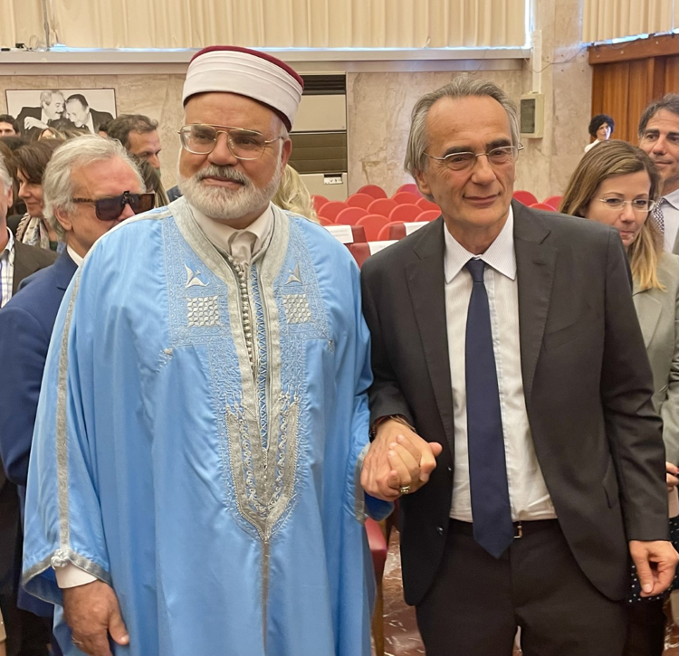 Il nuovo Presidente del Tribunale Morosini con l'imam