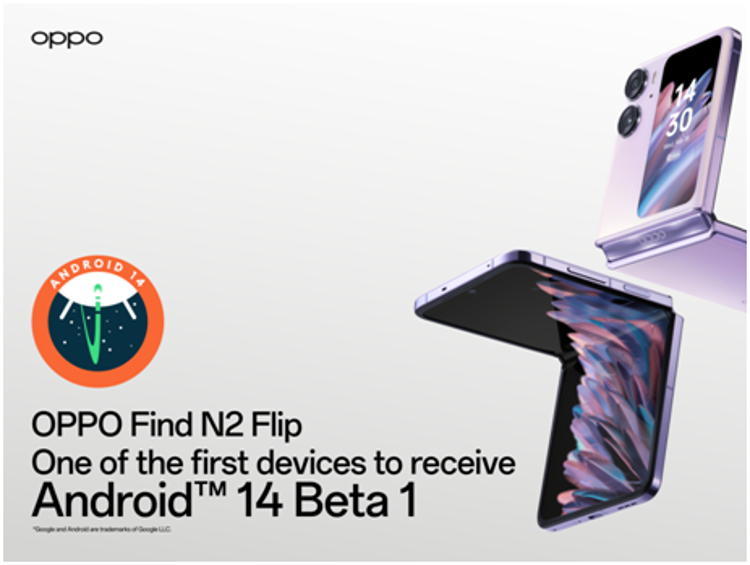 OPPO Find N2 Flip –One of the First Devices to Receive the Android 14 Beta 1 Update