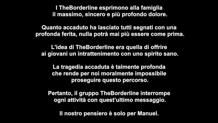 Incidente Casal Palocco, TheBorderline chiudono: 