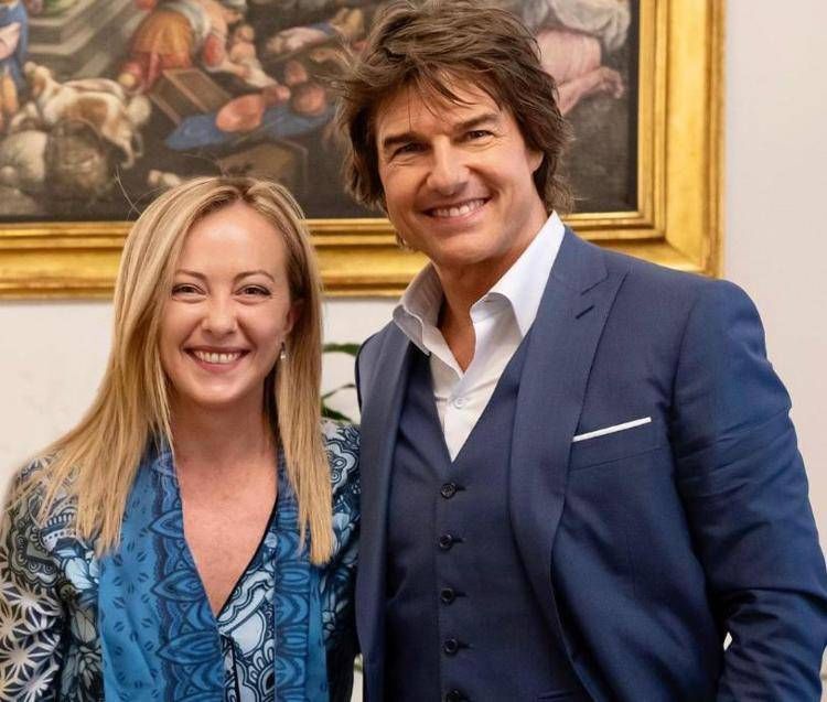 Giorgia Meloni riceve Tom Cruise: 