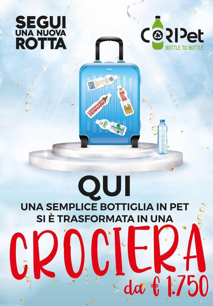 Coripet: concorso “Segui una nuova rotta” da Drink Shop a Brescia una bottiglia pet si è trasformata in crociera