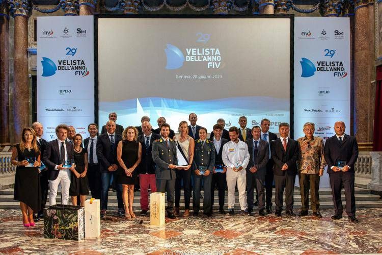 Celebrati a Genova gli Oscar italiani della Vela, a Tita-Banti premio velista dell'anno