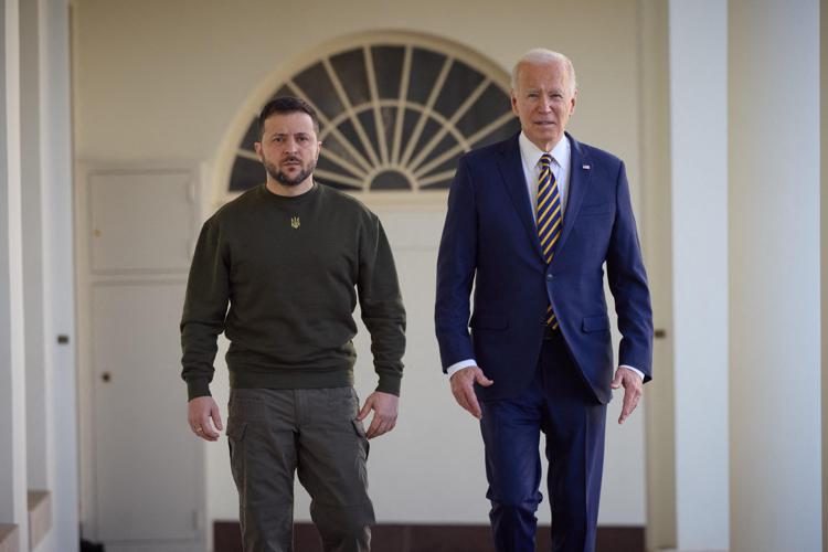 Joe Biden e Volodymyr Zelensky (Fotogramma)