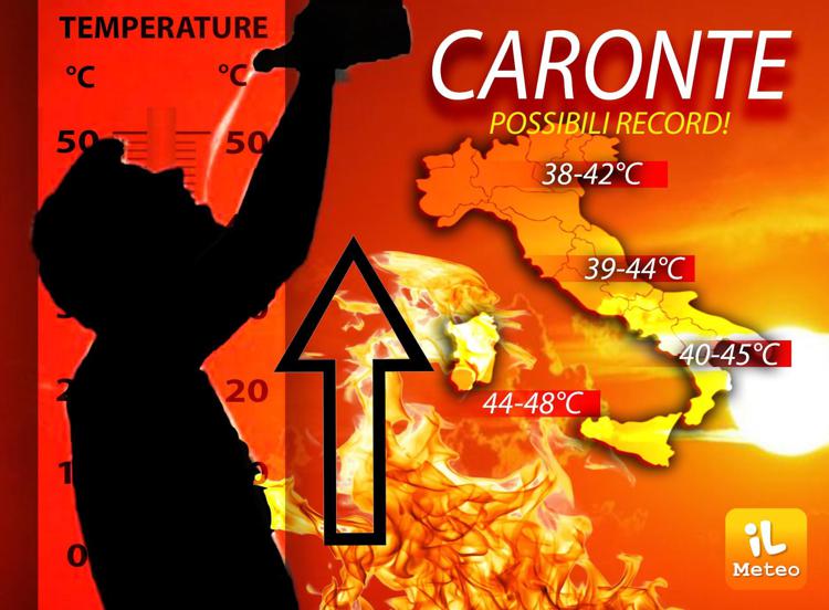 Meteo, con Caronte tempesta di caldo record e notti tropicali