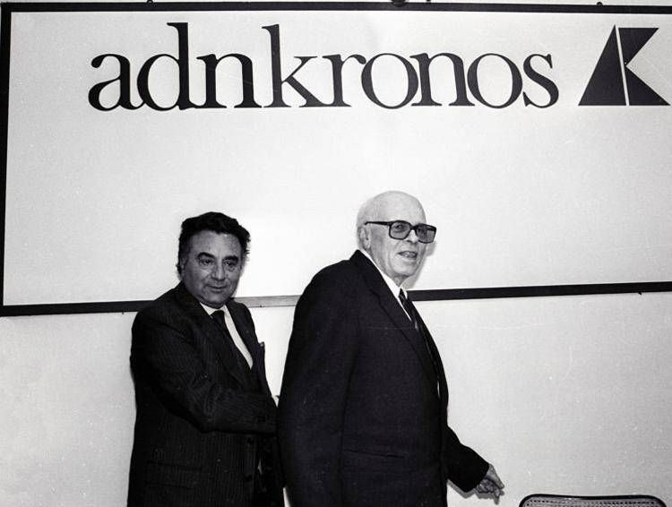 Nel febbraio del 1989 la visita all'Adnkronos e l'incontro con l'editore Giuseppe Marra