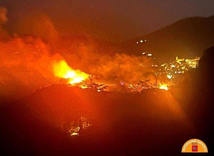 Incendio isola d'Elba, divorati 14 ettari di bosco a San Felo a Rio