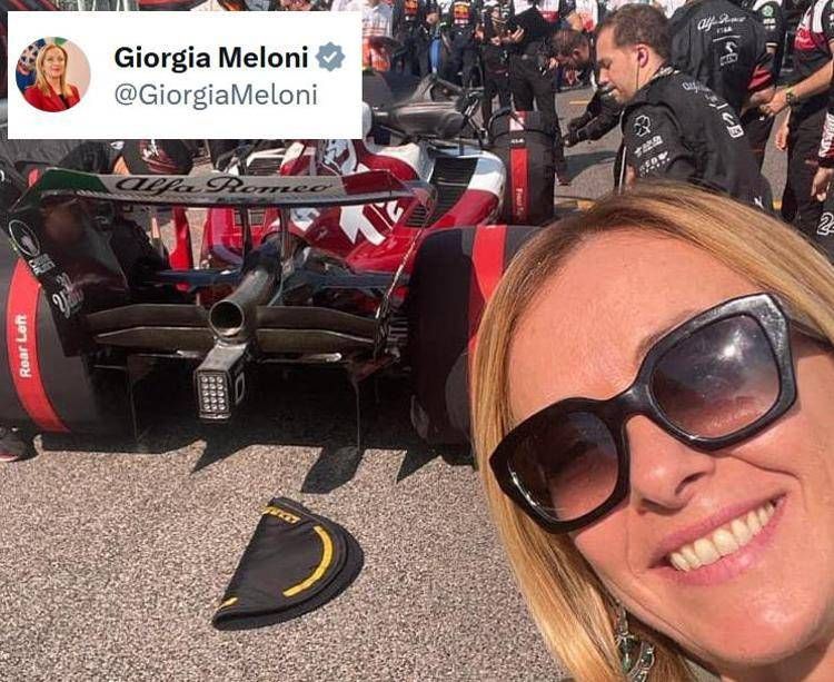 Giorgia Meloni nel settembre del 2022, foto da Twitter