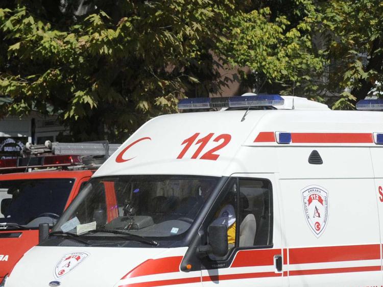 Ambulanza turca - (Foto Xinhua)