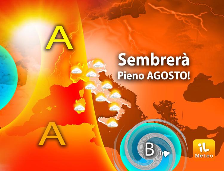 La mappa meteo di oggi