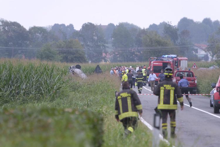 Incidente aereo Frecce Tricolori nel torinese - (Fotogramma)