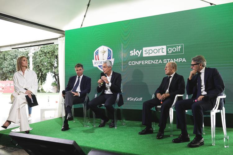 Il presidente della Federgolf Franco Chimenti, alla presentazione della programmazione per la Ryder Cup - (Foto Simona Panzini per Sky)