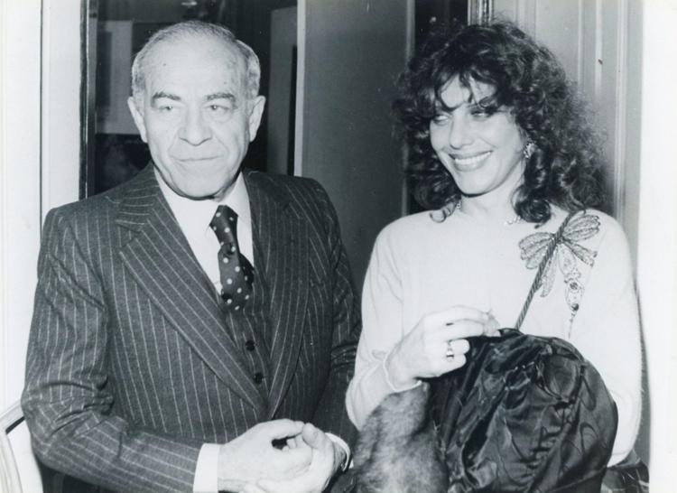 Simona Marchini con il padre Alvaro - (Fotogramma)