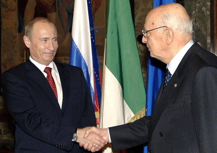 Putin e Napolitano - Fotogramma