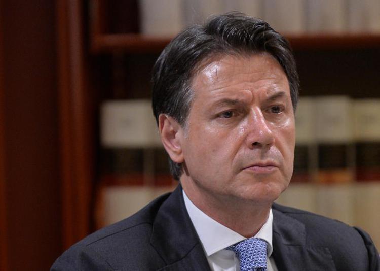 Il leader del M5s Giuseppe Conte (Fotogramma)