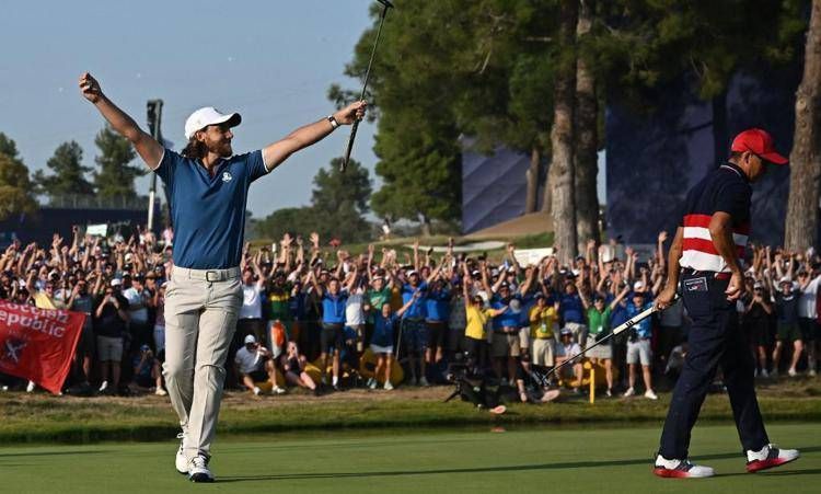 Fleetwood conquista il mezzo punto decisivo per la Ryder Cup - Afp