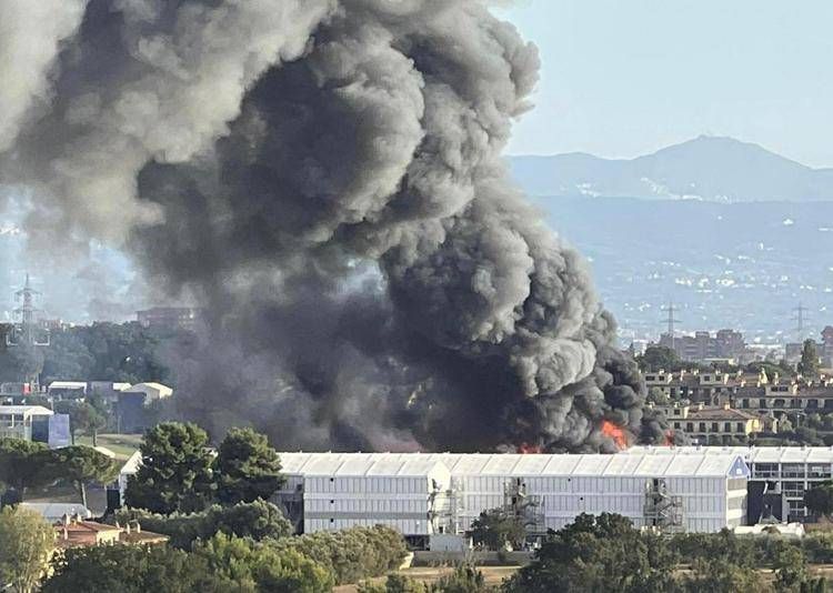 L'incendio nella struttura della Ryder Cup