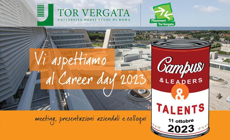 Roma Tor Vergata, ecco XVI edizione Career Day 'Campus&Leaders&Talents 2023'