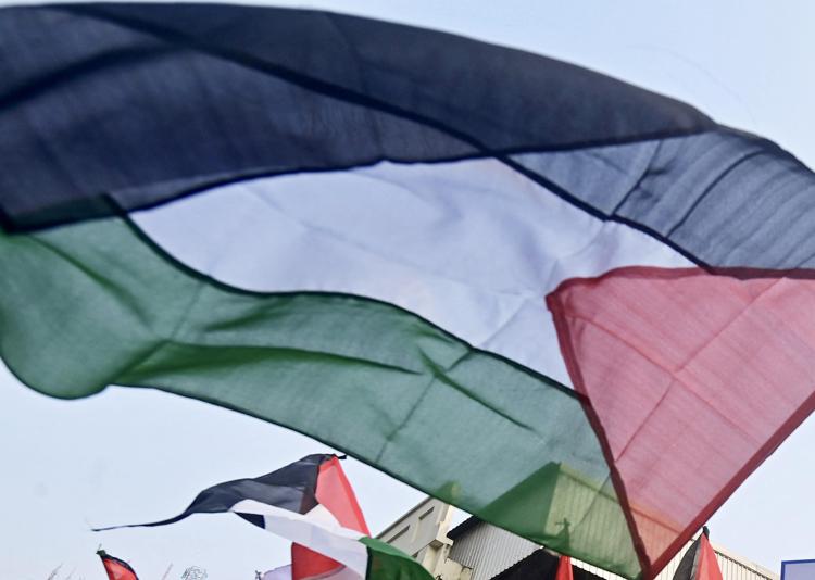 Bandiere palestinesi - Afp