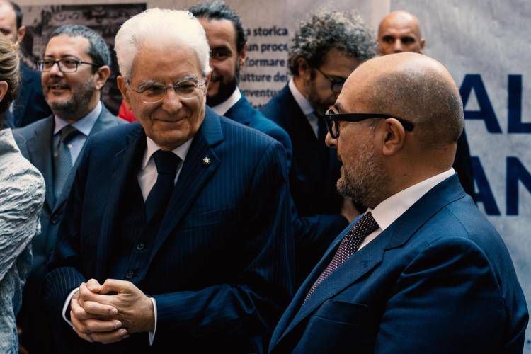 Sergio Mattarella e Gennaro Sangiuliano - Adnkronos