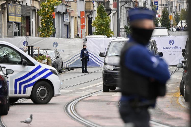 Polizia a Bruxelles - (Afp)
