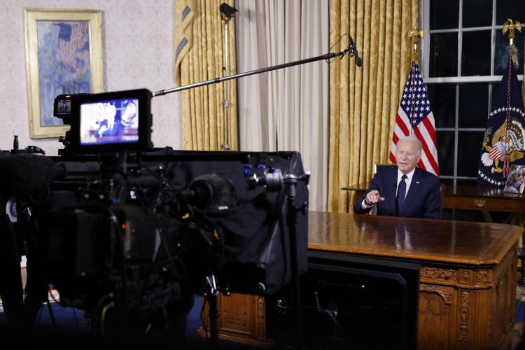 Il presidente Usa Joe Biden nello Studio Ovale - Afp