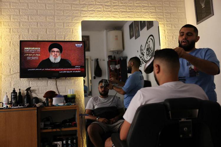 Nasrallah e il discorso in tv