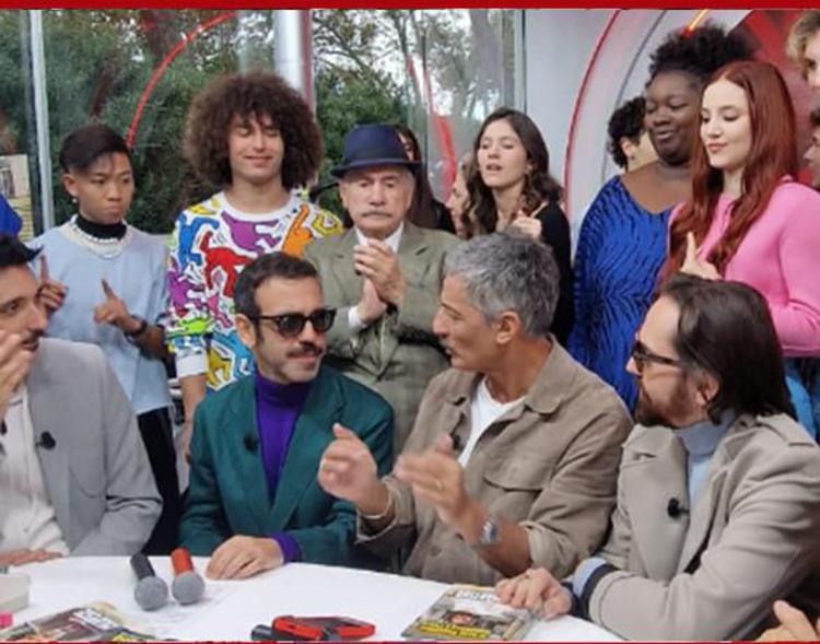 Fiorello con Colapesce e  Dimartino, ospiti della puntata di oggi - (Da Instagram)